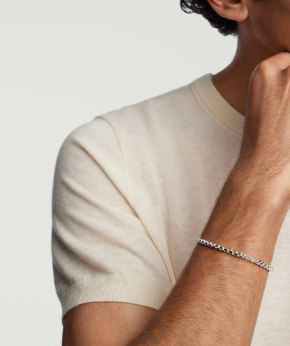 4mm Round Box Chain Bracelet