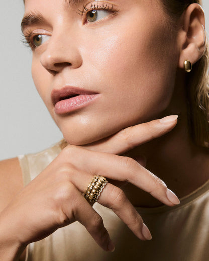 Charlotte Crest Stacker Ring