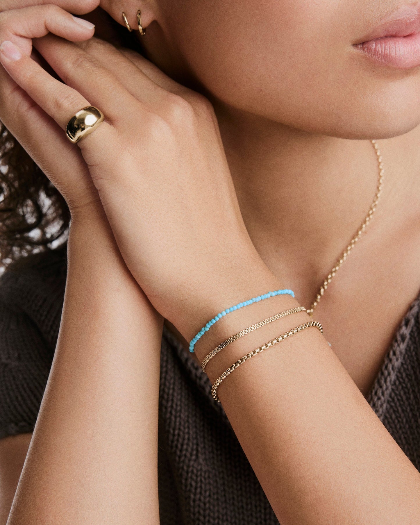 Anya Turquoise Beaded Bracelet