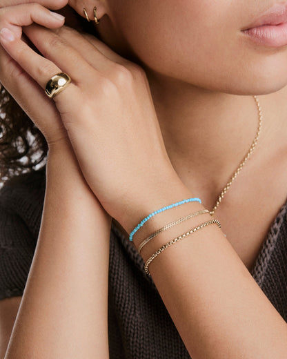 Anya Turquoise Beaded Bracelet
