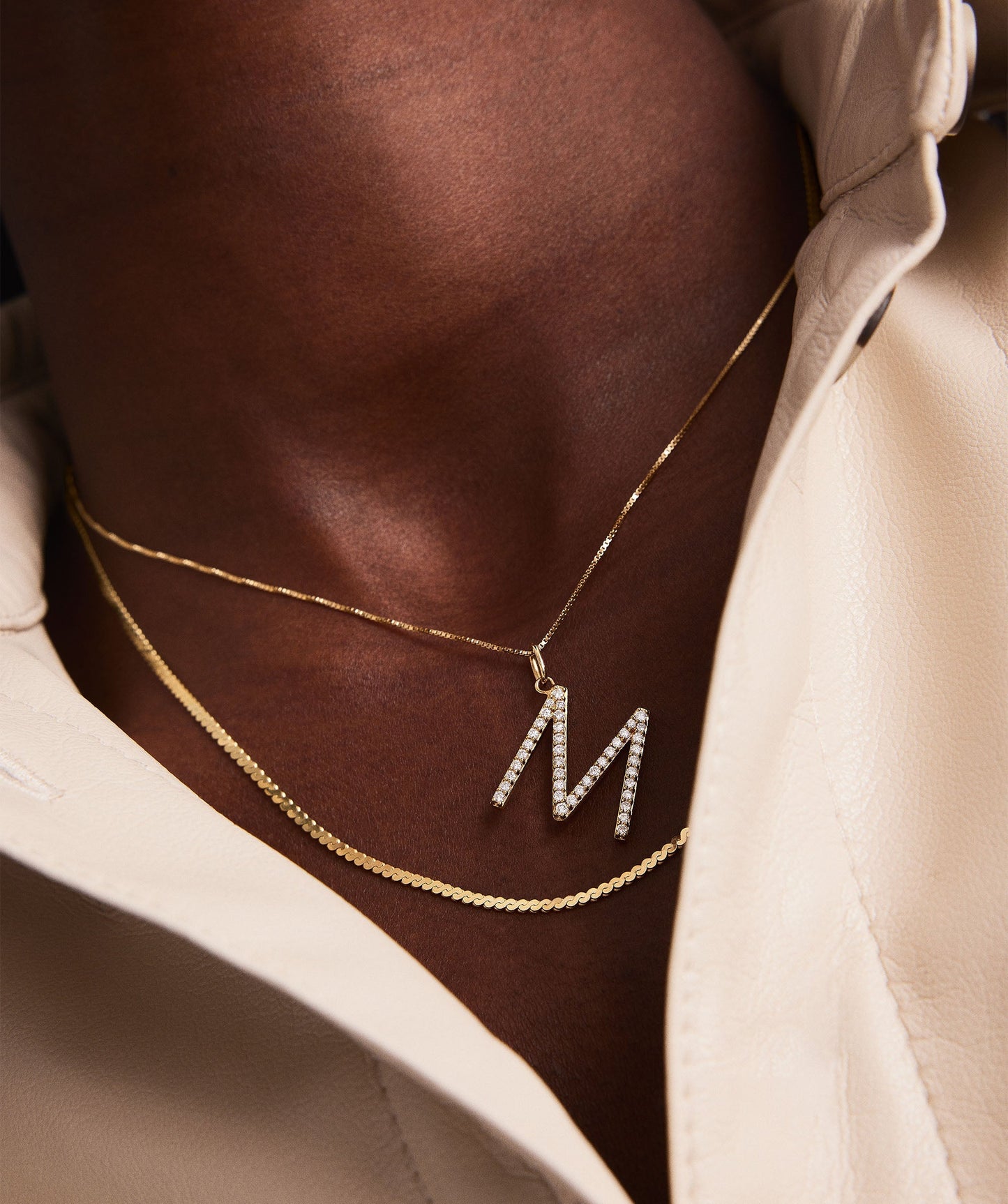 Lab Grown Diamond Oversized Letter Charm