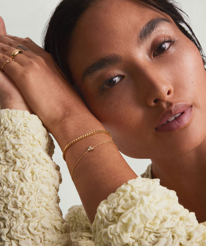 Diamond Letter Bracelet