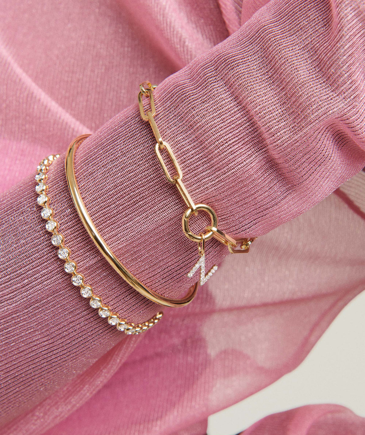 Diamond Letter Charm