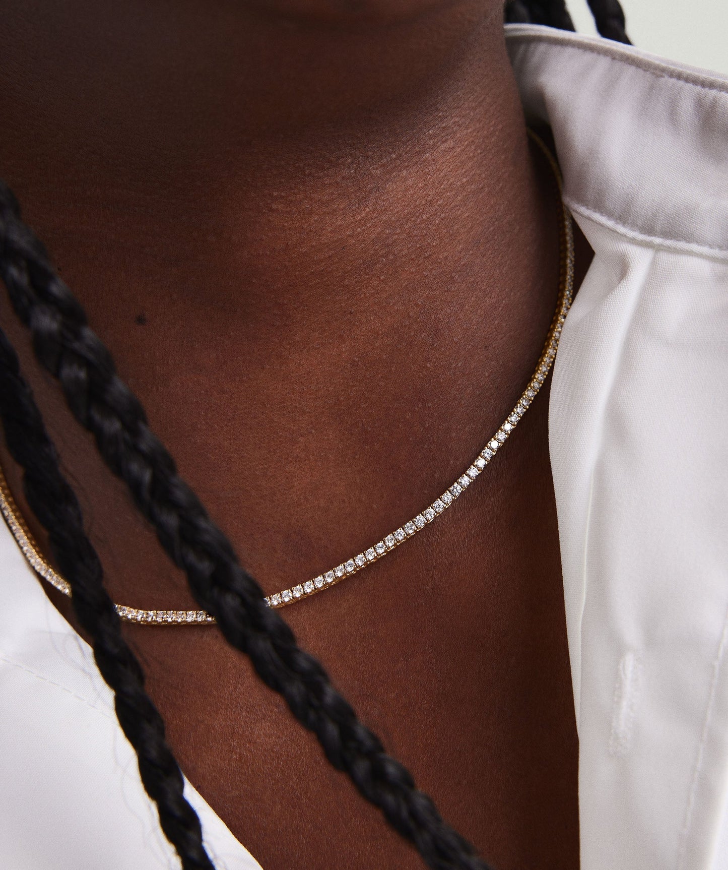 Lab Grown Diamond Tennis Necklace 1.8mm