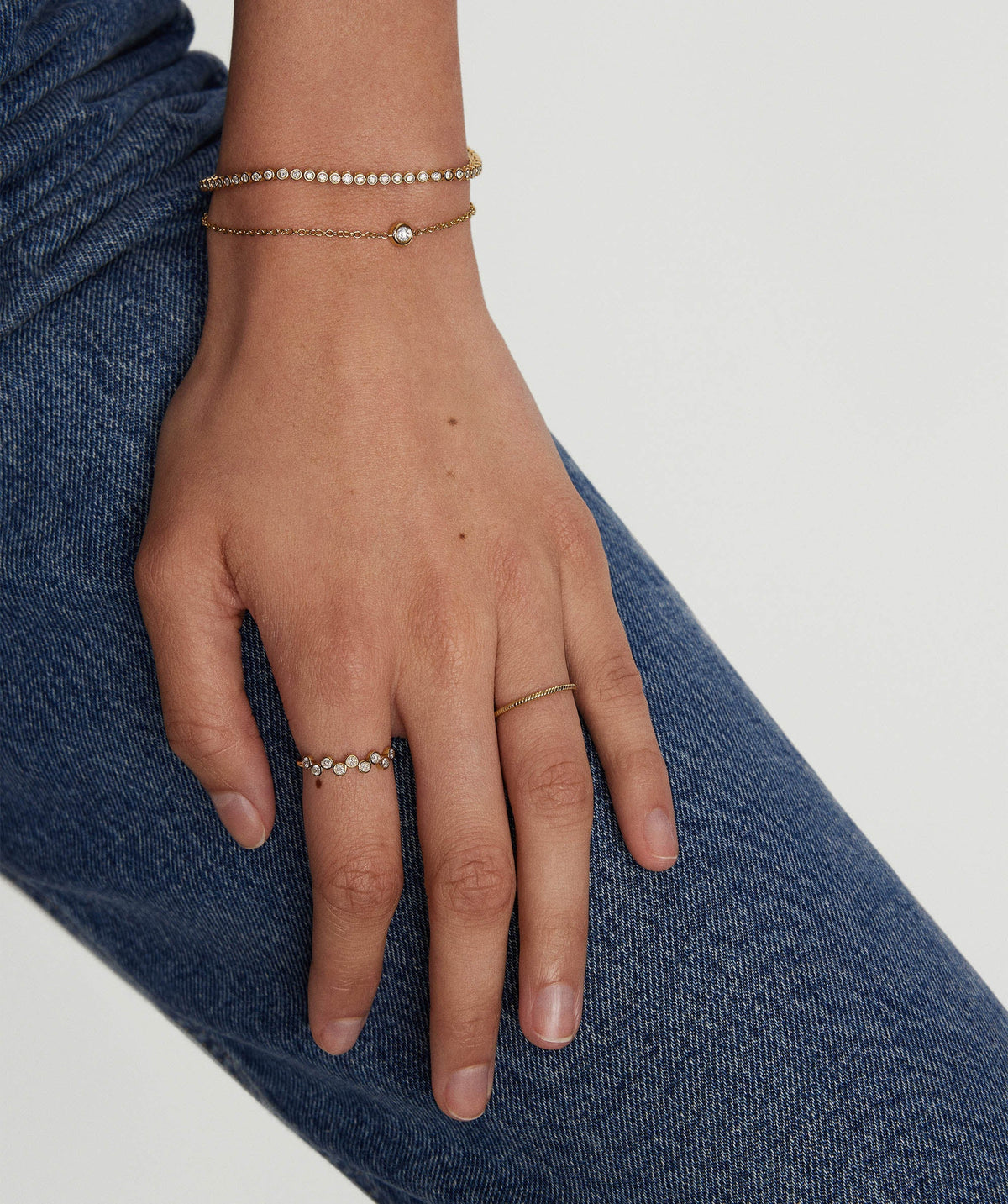 Bezel Lab Grown Diamond Bracelet