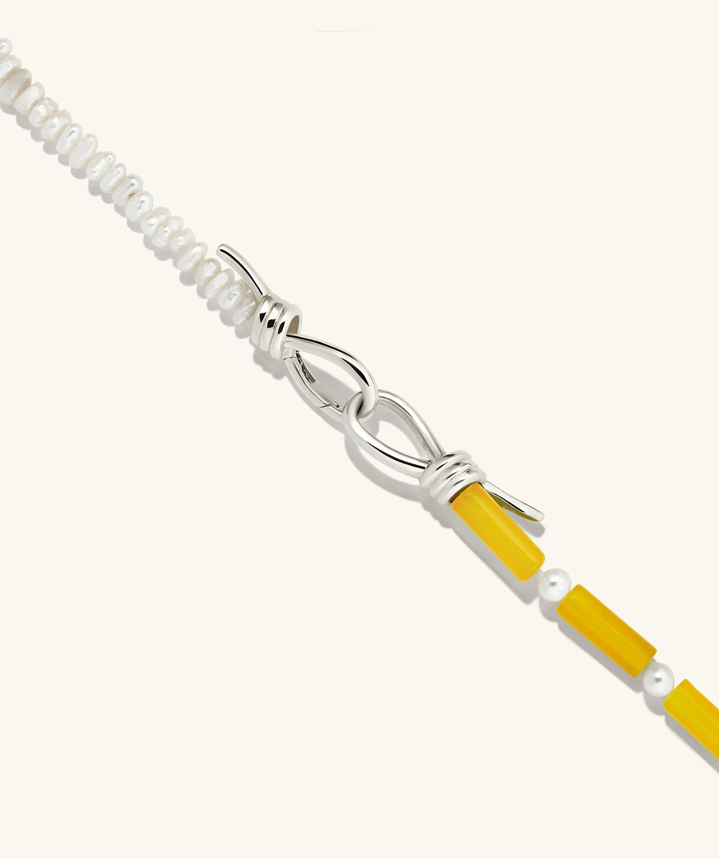 Maya Caged Pearl Necklace