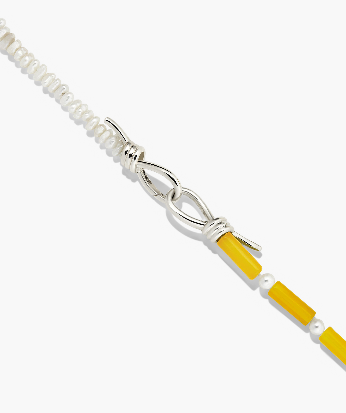 Maya Caged Pearl Necklace