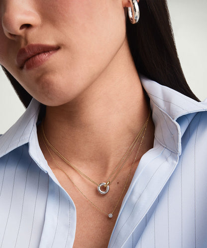 Linked Two-Tone Necklace