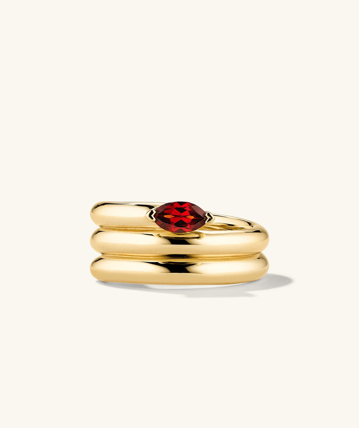 Boa Gemstone Coil Ring
