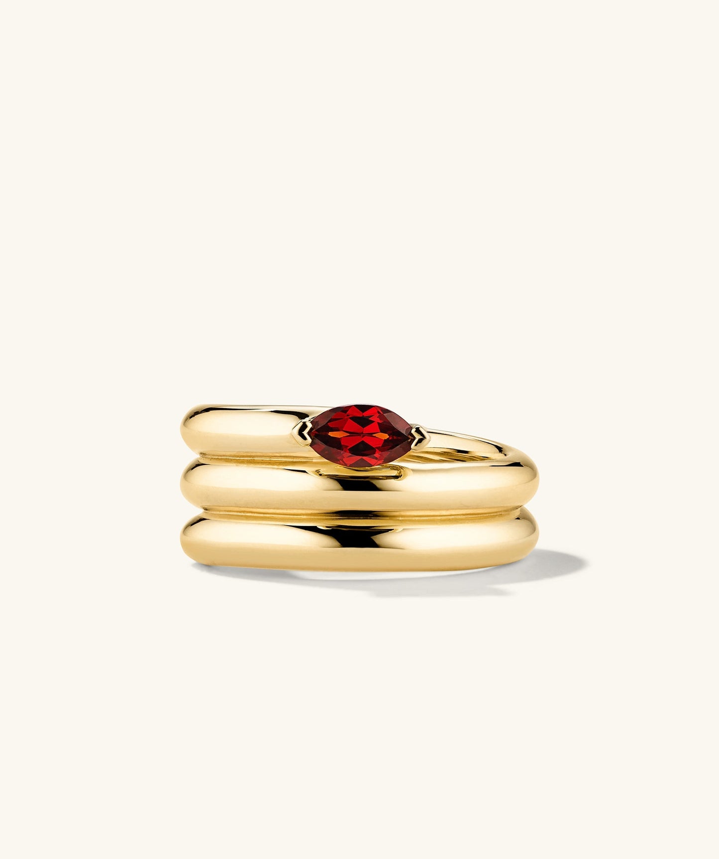 Boa Gemstone Coil Ring