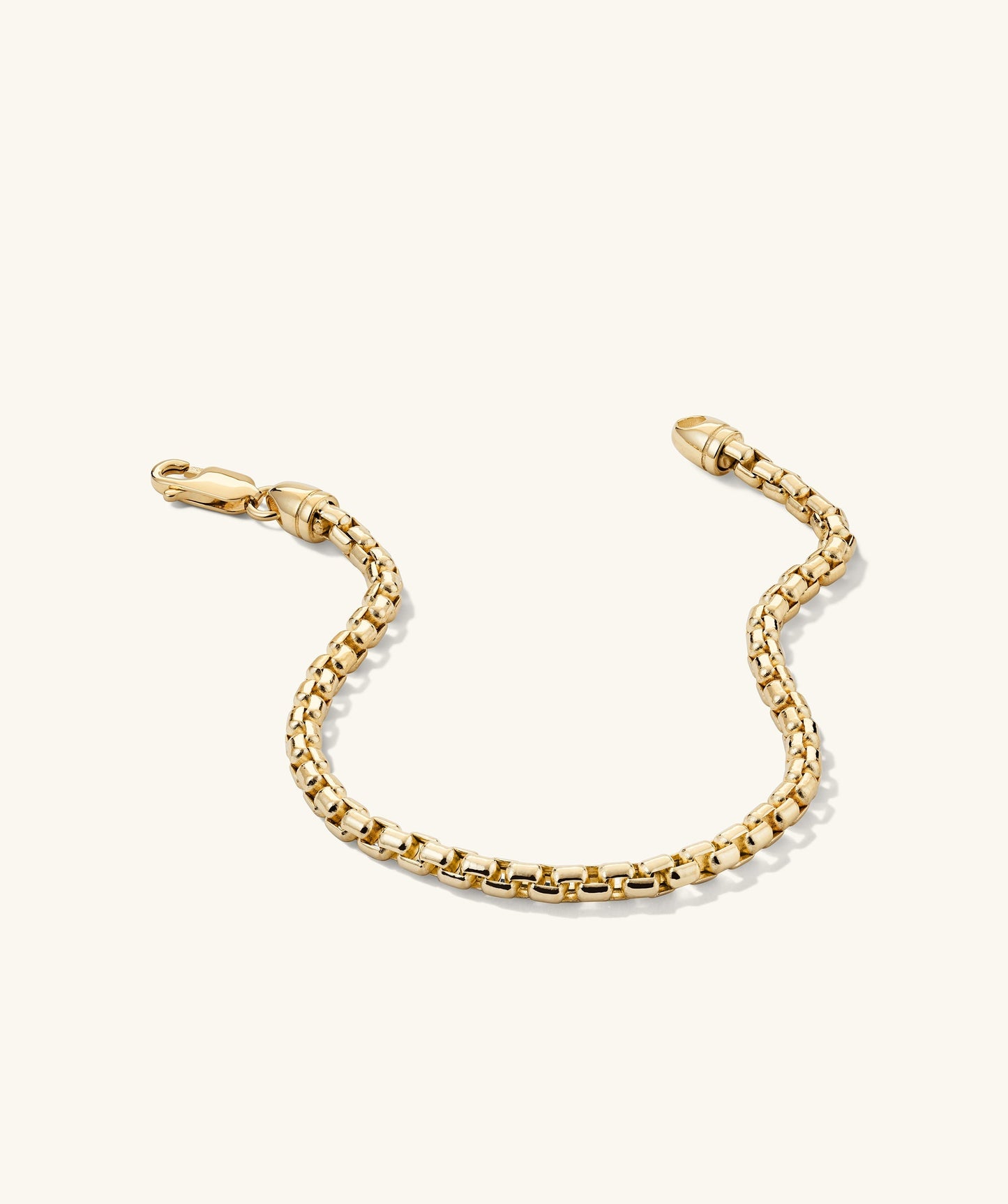 3mm Round Box Chain Bracelet