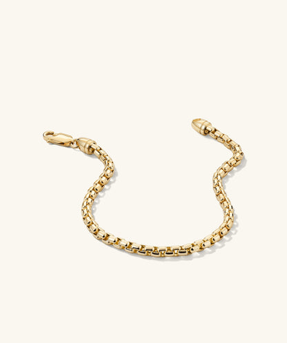 3mm Round Box Chain Bracelet
