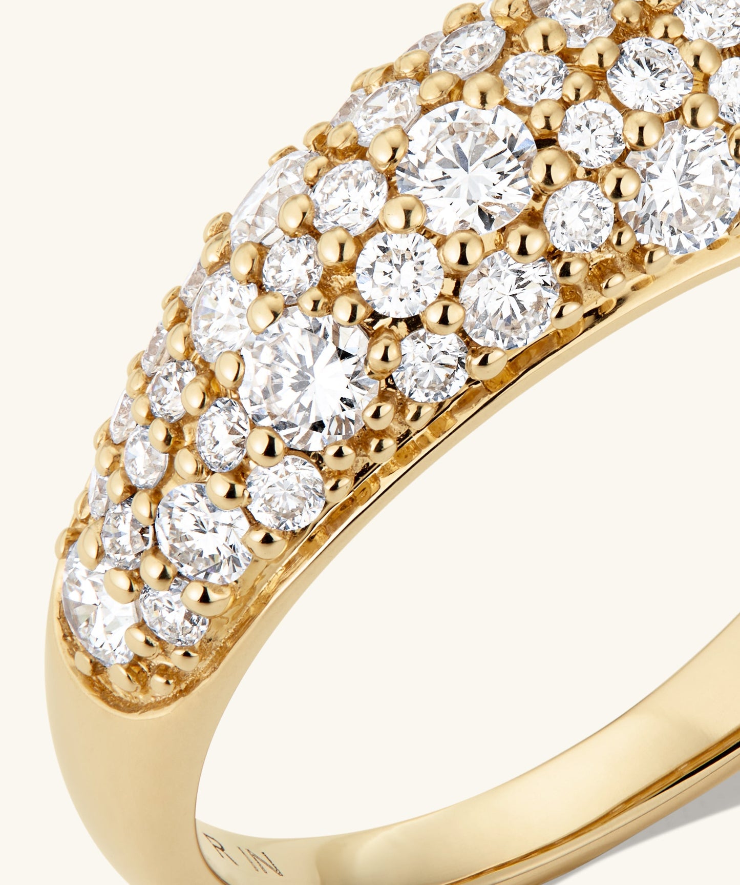 Dôme Pavé Lab Grown Diamond Ring