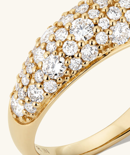 Dôme Pavé Lab Grown Diamond Ring