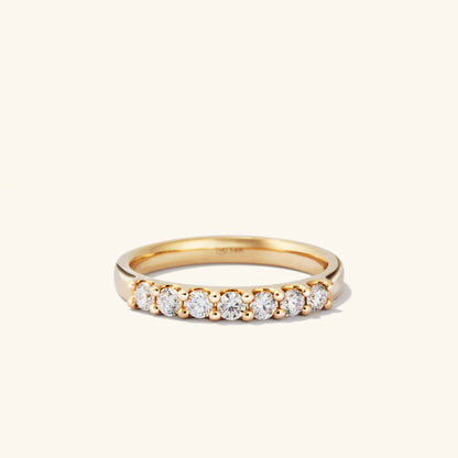 Bold Diamond Half Eternity Ring