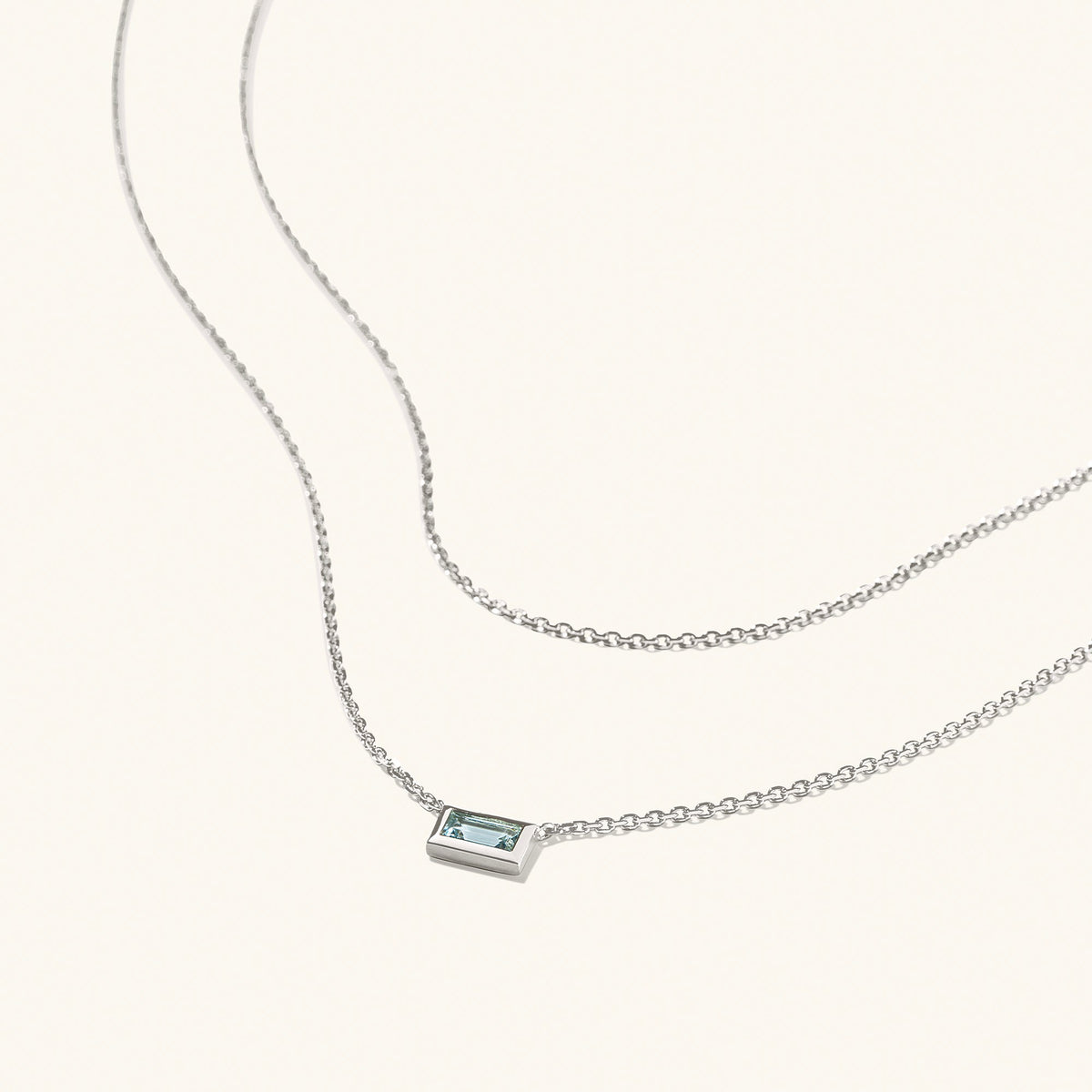 Layered Baguette Necklace