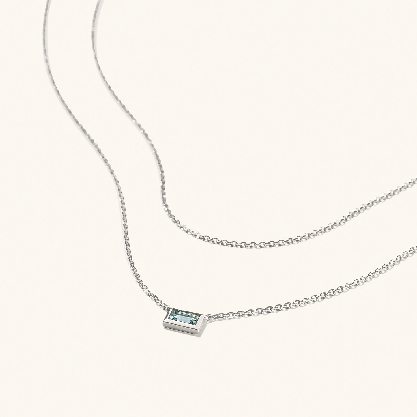 Layered Baguette Necklace