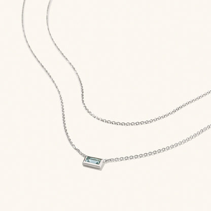 Layered Baguette Necklace