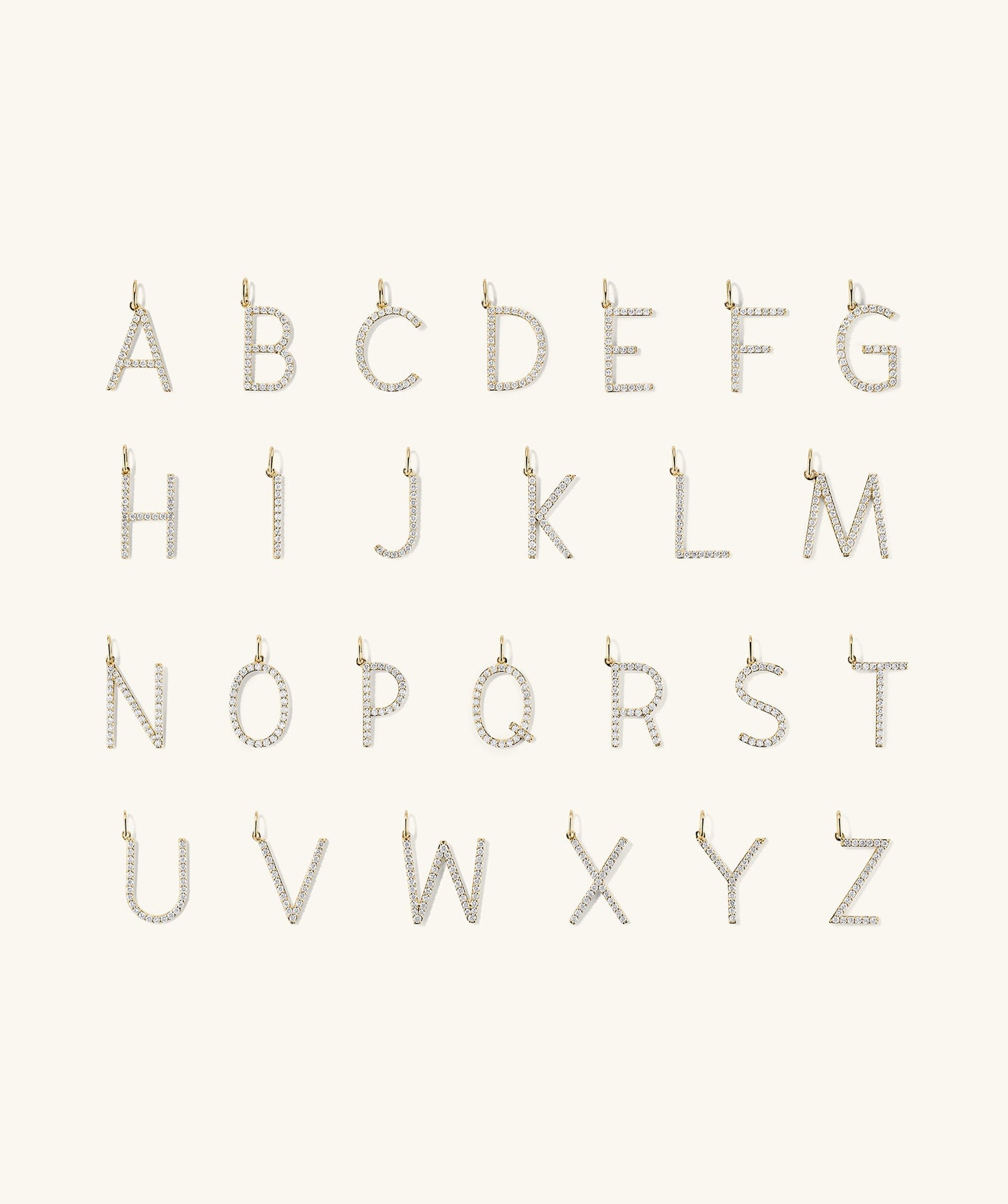 Lab Grown Diamond Oversized Letter Charm