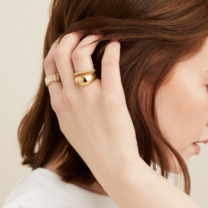 Metallic Sphere Ring