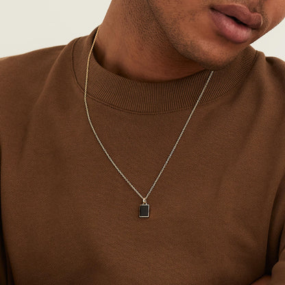 Black Onyx Pendant Necklace