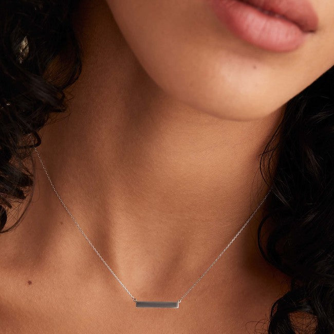 Engravable Bar Necklace