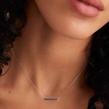 Engravable Bar Necklace